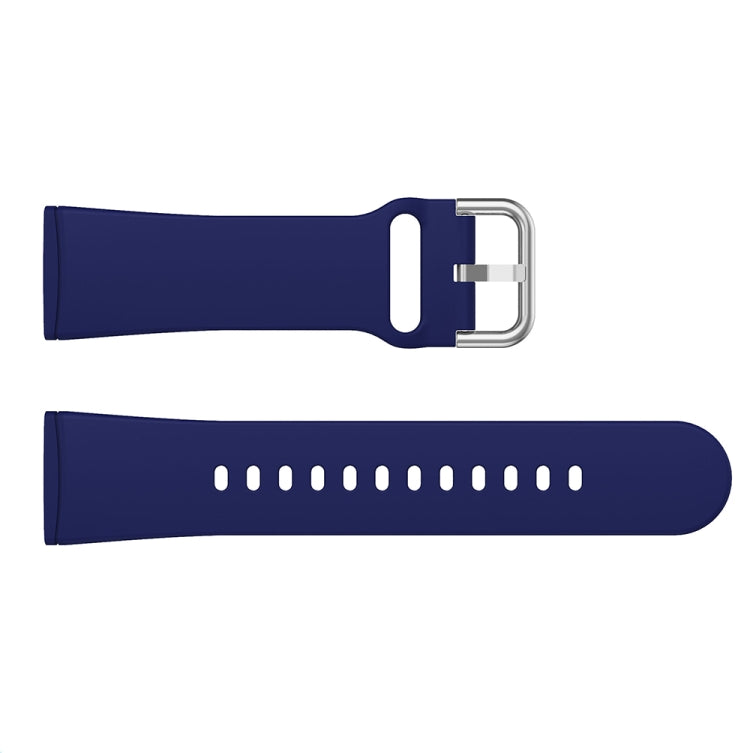 For Fitbit Versa 3 Silicone Watch Band(Dark Blue) - Watch Bands by buy2fix | Online Shopping UK | buy2fix