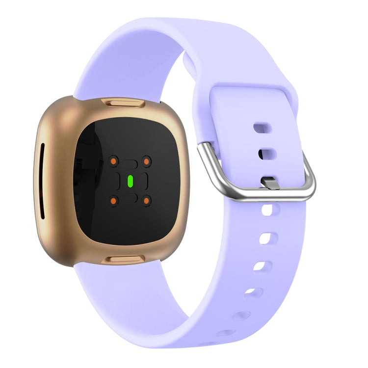 For Fitbit Versa 3 Silicone Watch Band(Lavender Purple) - Watch Bands by buy2fix | Online Shopping UK | buy2fix