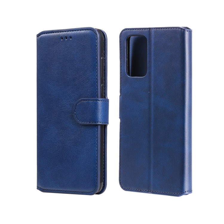 For OPPO A55 5G / A54 4G / Realme V11 5G Classic Calf Texture PU + TPU Horizontal Flip Leather Case with Holder & Card Slots & Wallet(Blue) - Realme Cases by buy2fix | Online Shopping UK | buy2fix