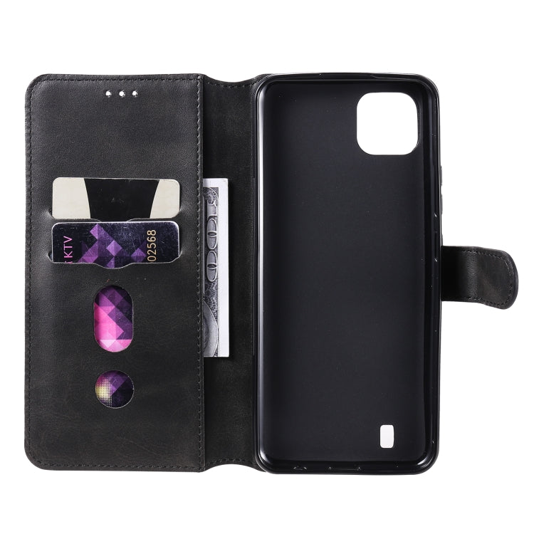 For OPPO Realme C20 Classic Calf Texture PU + TPU Horizontal Flip Leather Case with Holder & Card Slots & Wallet(Black) - Realme Cases by buy2fix | Online Shopping UK | buy2fix