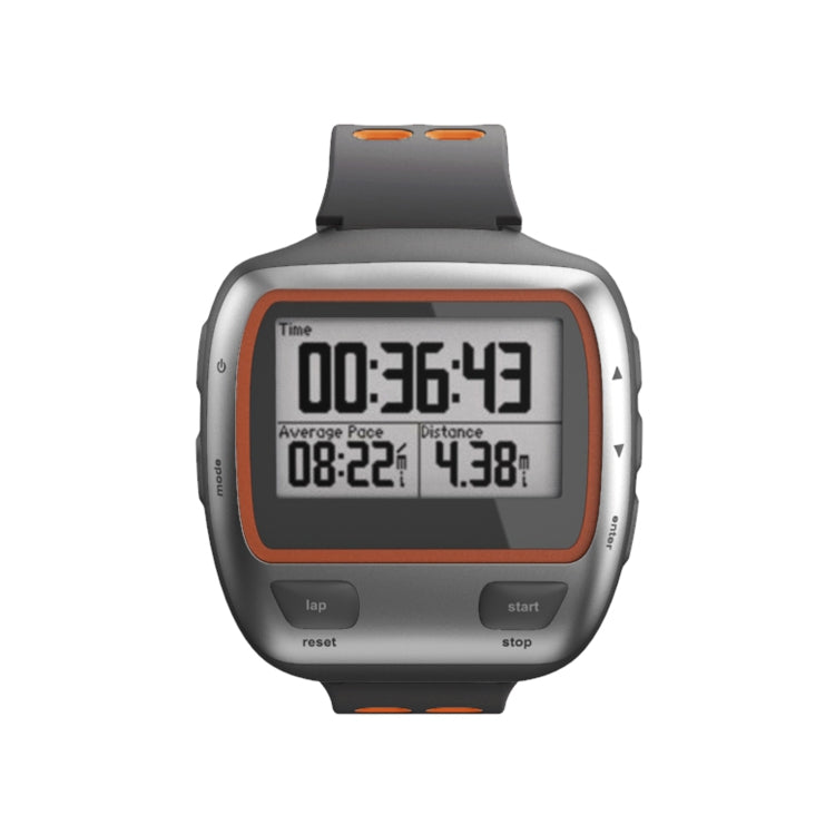 For Garmin Forerunner 310XT Two-color Silicone Watch Band(Grey Orange) - Watch Bands by buy2fix | Online Shopping UK | buy2fix