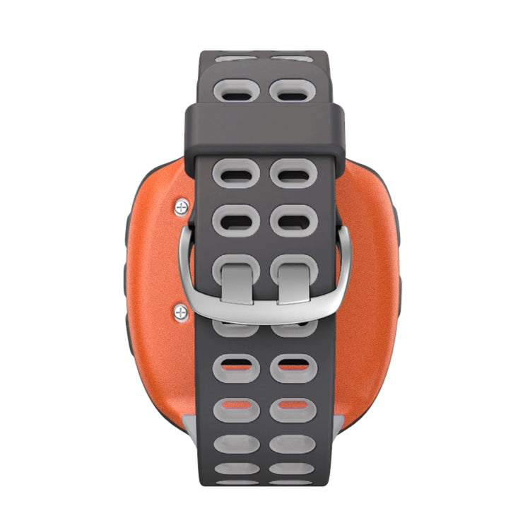 For Garmin Forerunner 310XT Two-color Silicone Watch Band(Grey Light Grey) - Watch Bands by buy2fix | Online Shopping UK | buy2fix