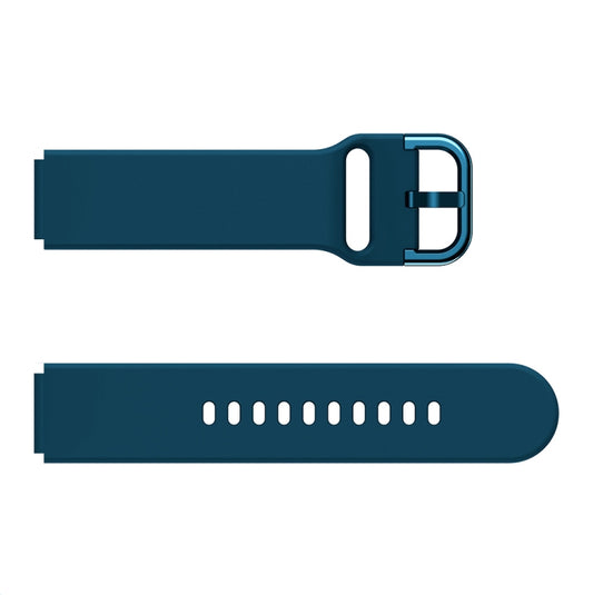 For Xiaomi Mi Watch Electroplating Buckle Silicone Watch Band(Rock Cyan) by buy2fix