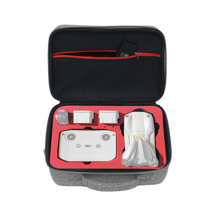 Portable Carry Case Waterproof Scratch-proof Anti-shock Travel Carrying Cover Case Box for DJI Air 2s(Grey+Red Liner) - Carry Cases & Bags by buy2fix | Online Shopping UK | buy2fix