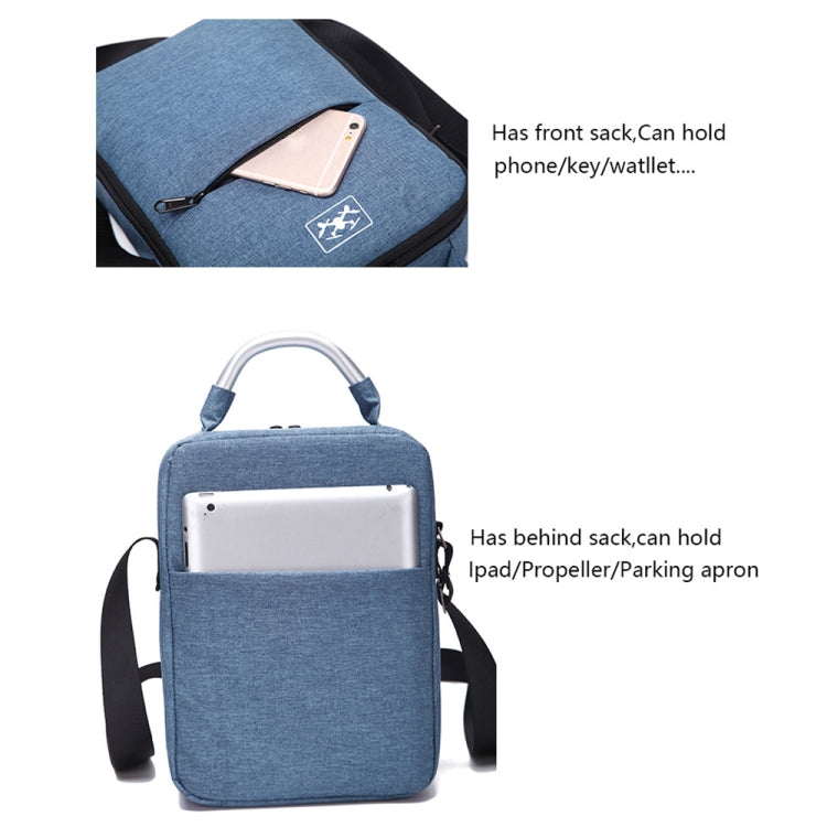 Shockproof Waterproof Single Shoulder Storage Travel Carrying Cover Case Box for DJI Air 2S(Blue+Black Liner) by buy2fix