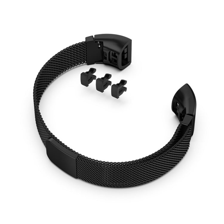 For Huawei Band 3 Pro / 4 Pro Milanese Watch Band(Black) - Watch Bands by buy2fix | Online Shopping UK | buy2fix