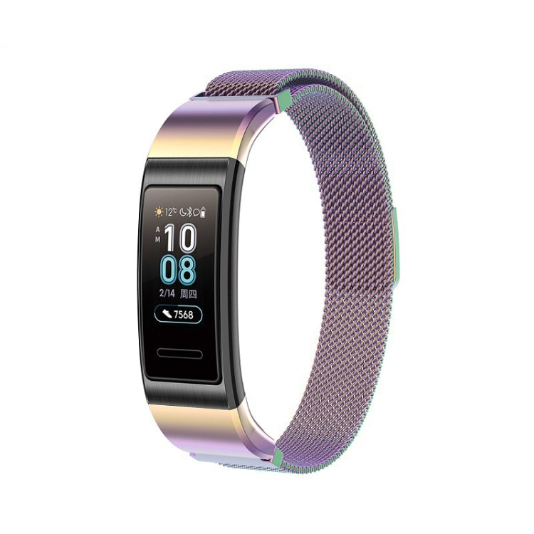 For Huawei Band 3 Pro / 4 Pro Milanese Watch Band(Colorful) - Watch Bands by buy2fix | Online Shopping UK | buy2fix