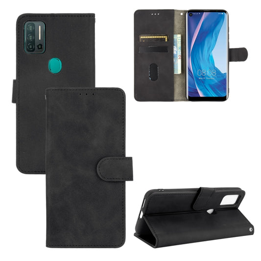 For Ulefone Note 11P Solid Color Skin Feel Magnetic Buckle Horizontal Flip Calf Texture PU Leather Case with Holder & Card Slots & Wallet(Black) - Ulefone Cases by buy2fix | Online Shopping UK | buy2fix