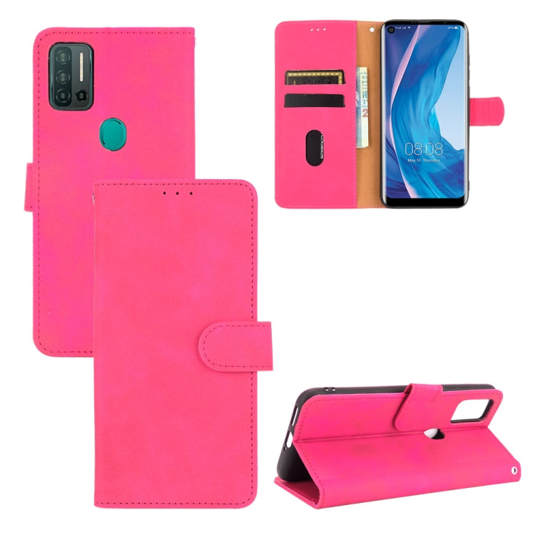 For Ulefone Note 11P Solid Color Skin Feel Magnetic Buckle Horizontal Flip Calf Texture PU Leather Case with Holder & Card Slots & Wallet(Rose Red) - Ulefone Cases by buy2fix | Online Shopping UK | buy2fix