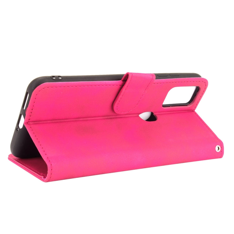For Ulefone Note 11P Solid Color Skin Feel Magnetic Buckle Horizontal Flip Calf Texture PU Leather Case with Holder & Card Slots & Wallet(Rose Red) - Ulefone Cases by buy2fix | Online Shopping UK | buy2fix