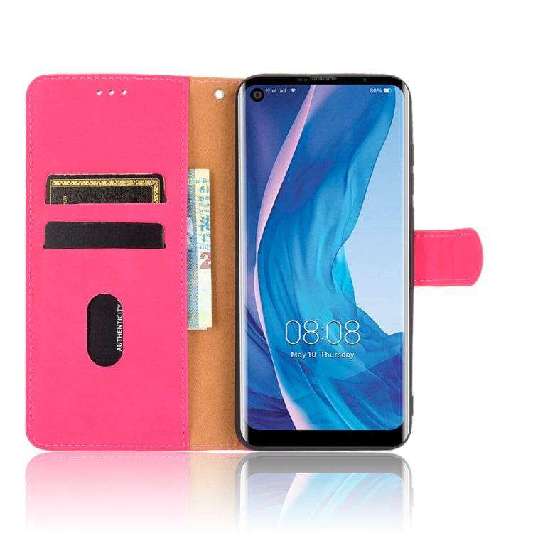For Ulefone Note 11P Solid Color Skin Feel Magnetic Buckle Horizontal Flip Calf Texture PU Leather Case with Holder & Card Slots & Wallet(Rose Red) - Ulefone Cases by buy2fix | Online Shopping UK | buy2fix