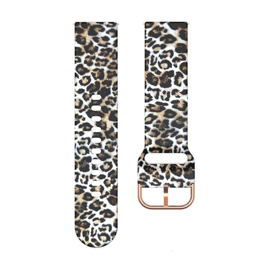 For Samsung Galaxy Watch 42mm Silicone Printing Watch Band(Brown Leopard) by buy2fix