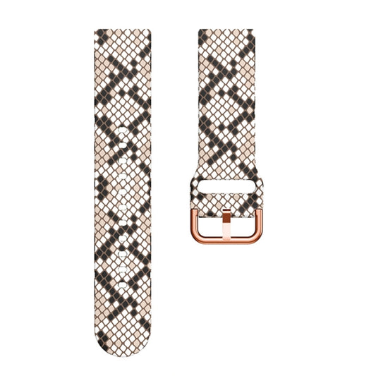 For Samsung Galaxy Watch 42mm Silicone Printing Watch Band(Snakeskin) by buy2fix