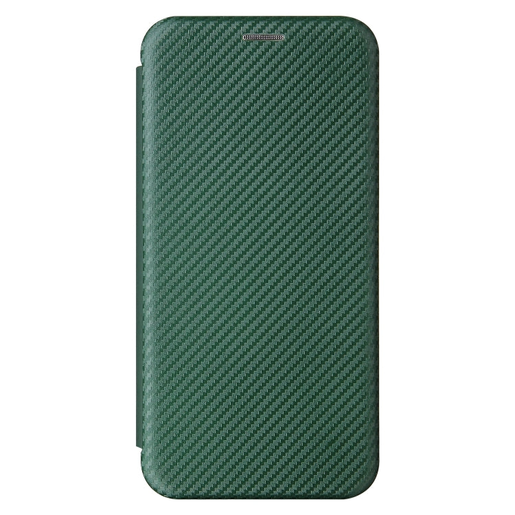 For Xiaomi Mi 11 Lite Carbon Fiber Texture Horizontal Flip TPU + PC + PU Leather Case with Card Slot(Green) - Xiaomi Cases by buy2fix | Online Shopping UK | buy2fix