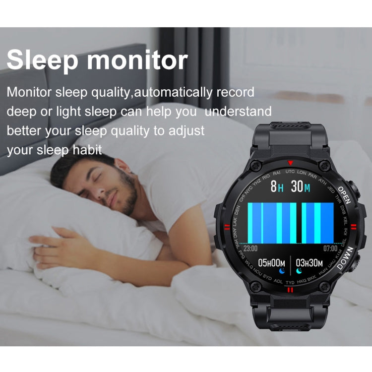 K22 1.28 inch IPS Screen Smart Watch, Support Menstrual Cycle Reminder / Bluetooth Call / Sleep Monitoring(Grey) by buy2fix