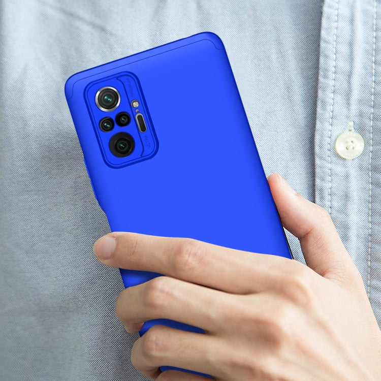 For Xiaomi Redmi Note 10 Pro / Note 10 Pro Max GKK Three Stage Splicing Full Coverage PC Protective Case(Blue) by GKK