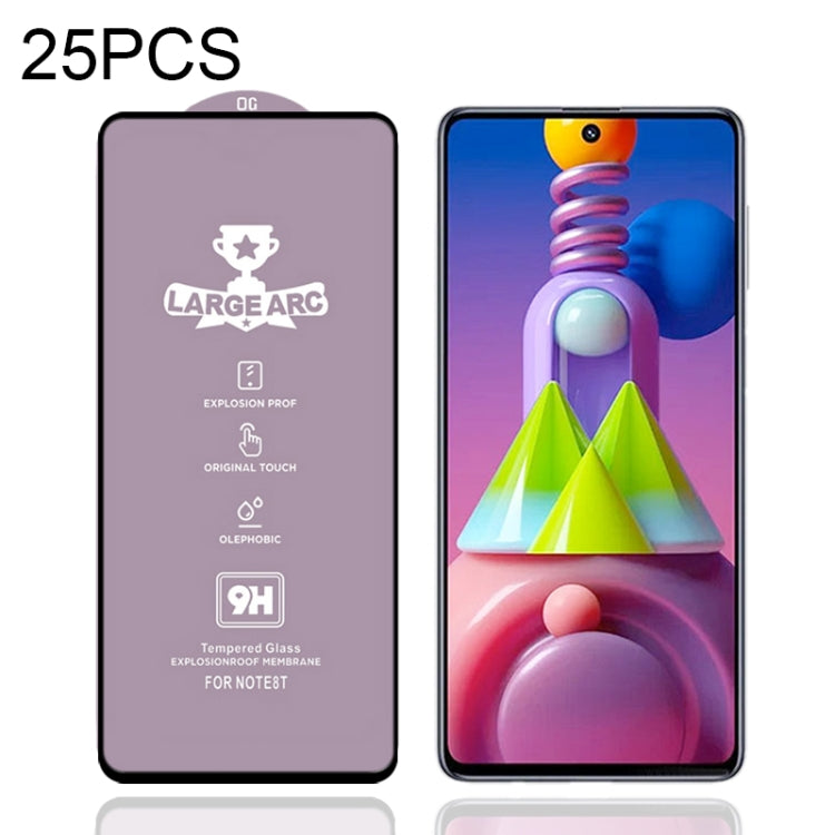 For Samsung Galaxy M51 25 PCS 9H HD Large Arc High Alumina Full Screen Tempered Glass Film - Galaxy Tempered Glass by buy2fix | Online Shopping UK | buy2fix