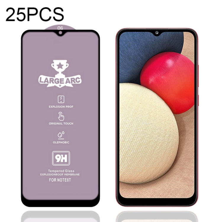 For Samsung Galaxy A02s 25 PCS 9H HD Large Arc High Alumina Full Screen Tempered Glass Film - Galaxy Tempered Glass by buy2fix | Online Shopping UK | buy2fix