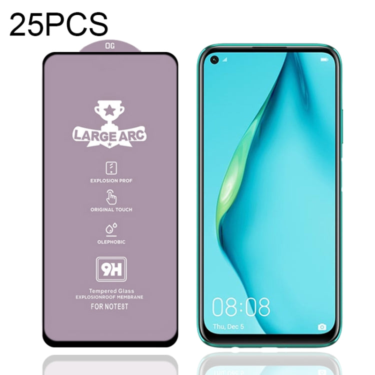 For Huawei nova 7i 25 PCS 9H HD Large Arc High Alumina Full Screen Tempered Glass Film - Huawei Tempered Glass by buy2fix | Online Shopping UK | buy2fix