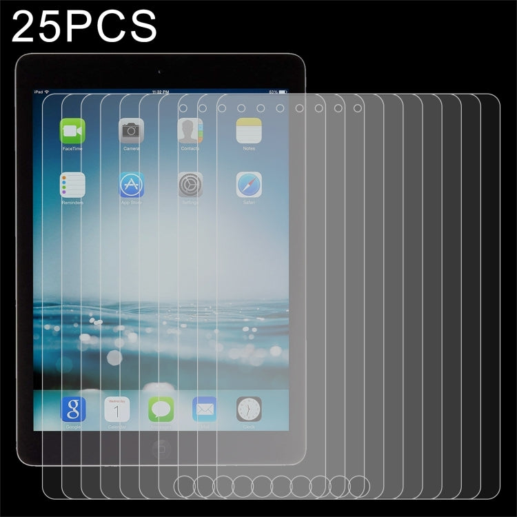25 PCS 9H 2.5D Explosion-proof Tempered Glass Film For iPad 9.7 2018 / 2017 / Pro 9.7 / Air 2 / Air - More iPad Tempered Glass by buy2fix | Online Shopping UK | buy2fix