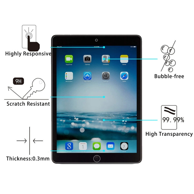 25 PCS 9H 2.5D Explosion-proof Tempered Glass Film For iPad 9.7 2018 / 2017 / Pro 9.7 / Air 2 / Air - More iPad Tempered Glass by buy2fix | Online Shopping UK | buy2fix
