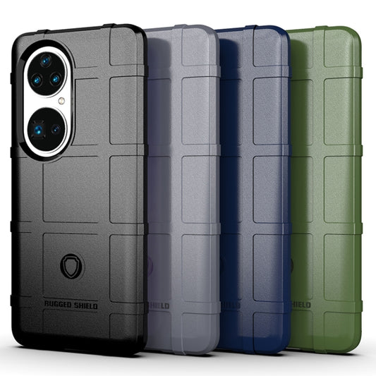 For Huawei P50 Pro Shockproof Shield Full Coverage Silicone Case(Black) by buy2fix