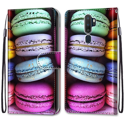 For OPPO A9 (2020) / A5 (2020) / A11X / A11 Coloured Drawing Cross Texture Horizontal Flip PU Leather Case with Holder & Card Slots & Wallet & Lanyard(Colorful Cakes) by buy2fix