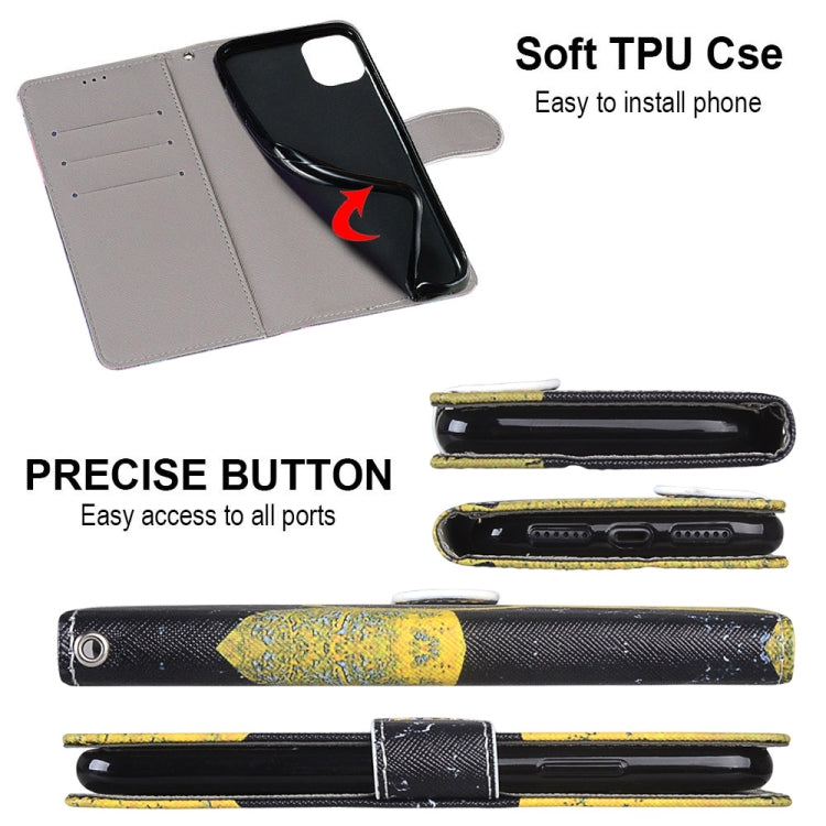 For OPPO Realme C15 / C12 / C25 / 7i (Global) / Narzo 20 / 30A Coloured Drawing Cross Texture Horizontal Flip PU Leather Case with Holder & Card Slots & Wallet & Lanyard(Yellow Black Logo) - Realme Cases by buy2fix | Online Shopping UK | buy2fix