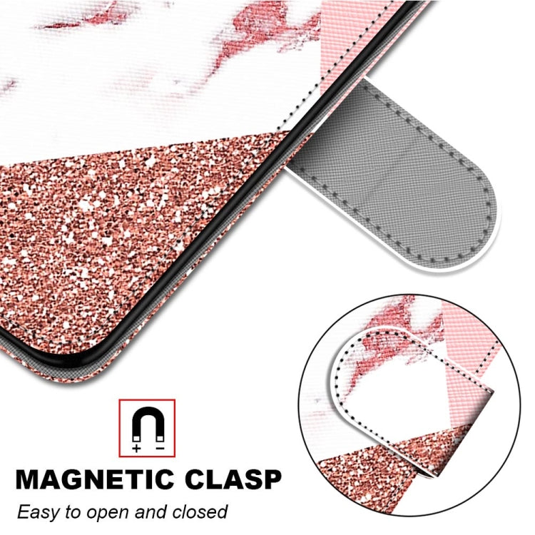 For Nokia 5.4 Coloured Drawing Cross Texture Horizontal Flip PU Leather Case with Holder & Card Slots & Wallet & Lanyard(Pink Stone Texture) - Nokia Cases by buy2fix | Online Shopping UK | buy2fix