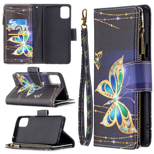 For LG K42 Colored Drawing Pattern Zipper Horizontal Flip Leather Case with Holder & Card Slots & Wallet(Big Butterfly) - LG Cases by buy2fix | Online Shopping UK | buy2fix