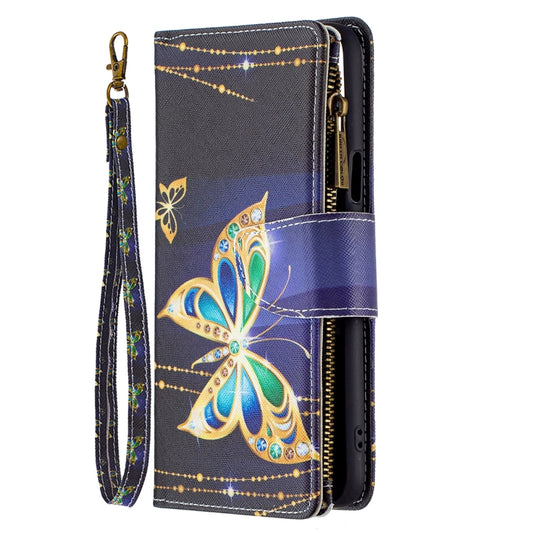 For LG K42 Colored Drawing Pattern Zipper Horizontal Flip Leather Case with Holder & Card Slots & Wallet(Big Butterfly) - LG Cases by buy2fix | Online Shopping UK | buy2fix