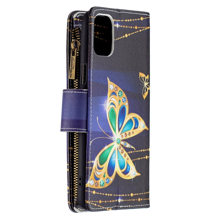 For LG K42 Colored Drawing Pattern Zipper Horizontal Flip Leather Case with Holder & Card Slots & Wallet(Big Butterfly) - LG Cases by buy2fix | Online Shopping UK | buy2fix