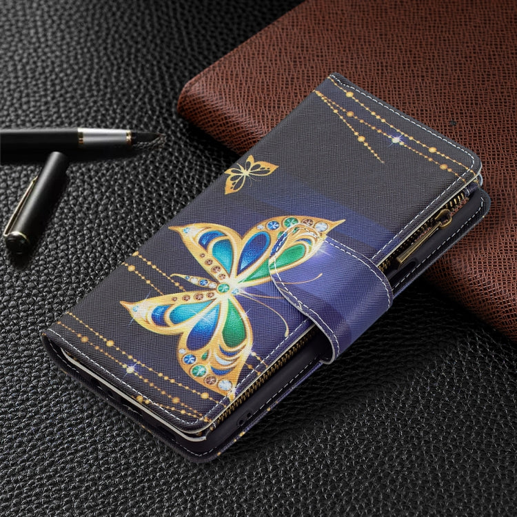 For LG K42 Colored Drawing Pattern Zipper Horizontal Flip Leather Case with Holder & Card Slots & Wallet(Big Butterfly) - LG Cases by buy2fix | Online Shopping UK | buy2fix