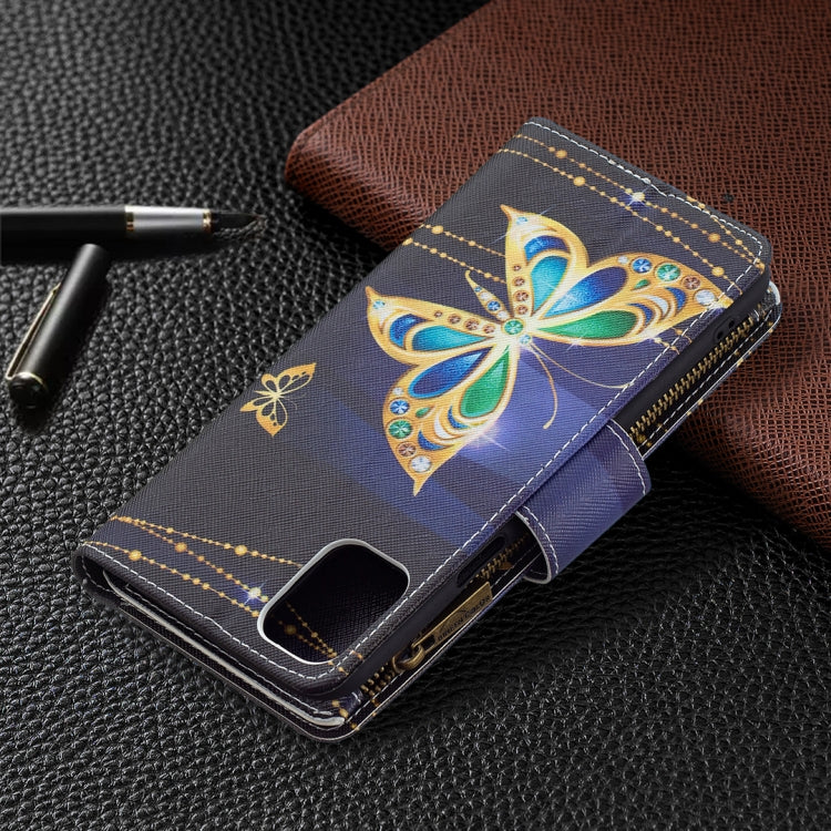 For LG K42 Colored Drawing Pattern Zipper Horizontal Flip Leather Case with Holder & Card Slots & Wallet(Big Butterfly) - LG Cases by buy2fix | Online Shopping UK | buy2fix