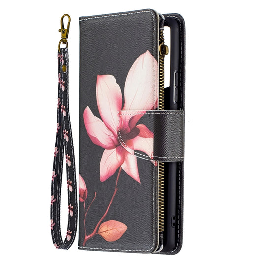 For Xiaomi Redmi Note 10 Pro Colored Drawing Pattern Zipper Horizontal Flip Leather Case with Holder & Card Slots & Wallet(Lotus) by buy2fix