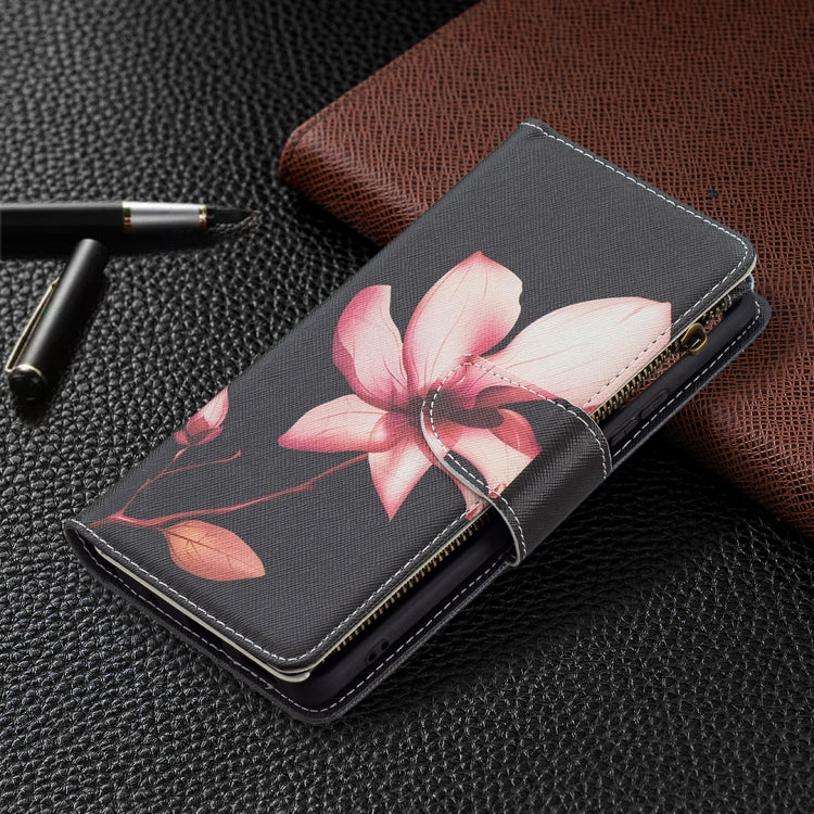 For Xiaomi Redmi Note 10 Pro Colored Drawing Pattern Zipper Horizontal Flip Leather Case with Holder & Card Slots & Wallet(Lotus) - Xiaomi Cases by buy2fix | Online Shopping UK | buy2fix