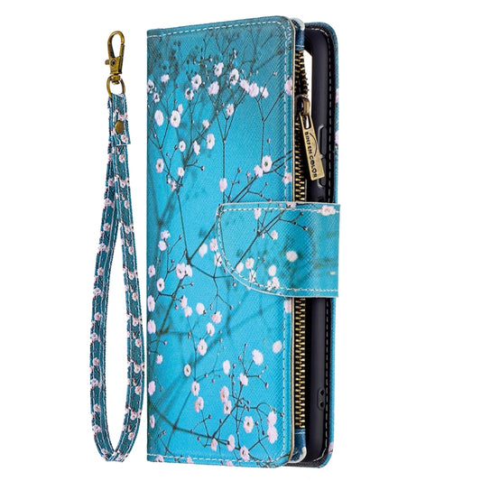For Xiaomi Mi 11i / Poco F3 / Redmi K40 / K40 Pro Colored Drawing Pattern Zipper Horizontal Flip Leather Case with Holder & Card Slots & Wallet(Plum Blossom) by buy2fix