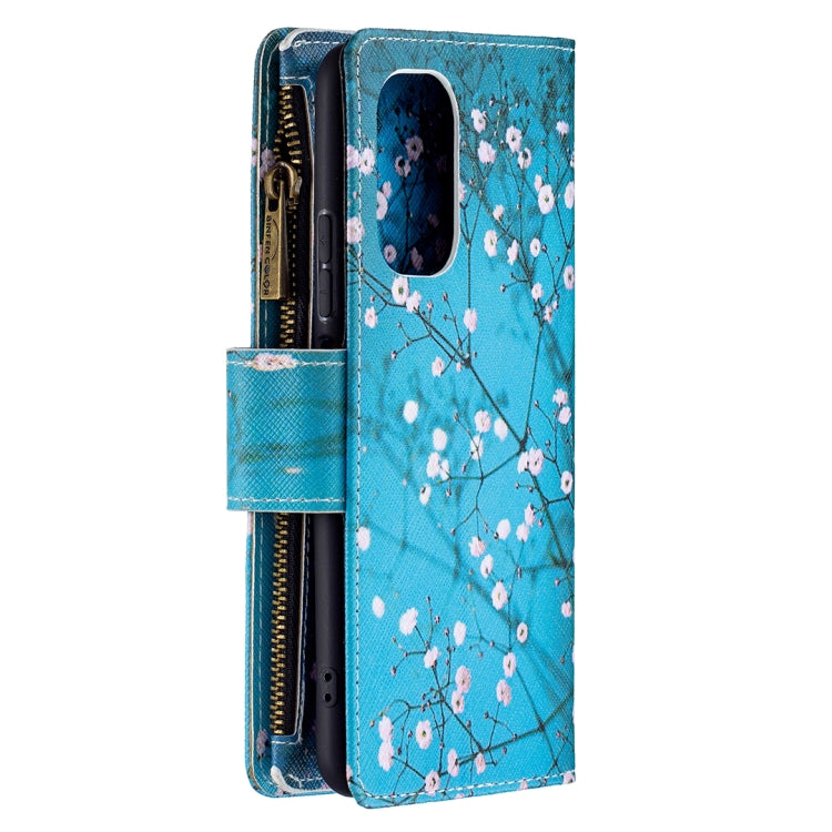 For Xiaomi Mi 11i / Poco F3 / Redmi K40 / K40 Pro Colored Drawing Pattern Zipper Horizontal Flip Leather Case with Holder & Card Slots & Wallet(Plum Blossom) - Xiaomi Cases by buy2fix | Online Shopping UK | buy2fix