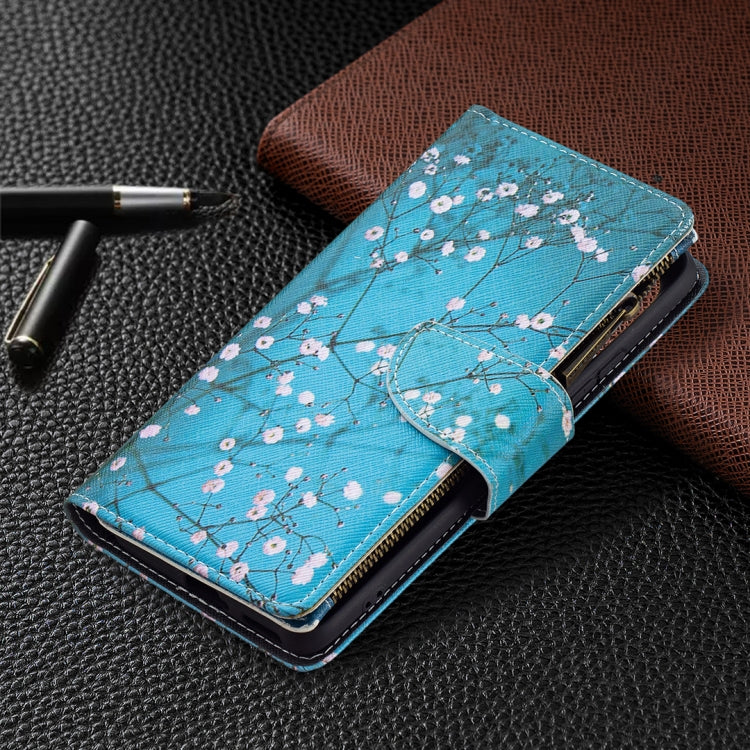 For Xiaomi Mi 11i / Poco F3 / Redmi K40 / K40 Pro Colored Drawing Pattern Zipper Horizontal Flip Leather Case with Holder & Card Slots & Wallet(Plum Blossom) - Xiaomi Cases by buy2fix | Online Shopping UK | buy2fix