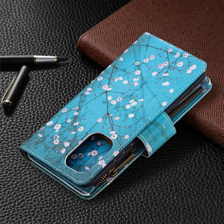 For Xiaomi Mi 11i / Poco F3 / Redmi K40 / K40 Pro Colored Drawing Pattern Zipper Horizontal Flip Leather Case with Holder & Card Slots & Wallet(Plum Blossom) - Xiaomi Cases by buy2fix | Online Shopping UK | buy2fix