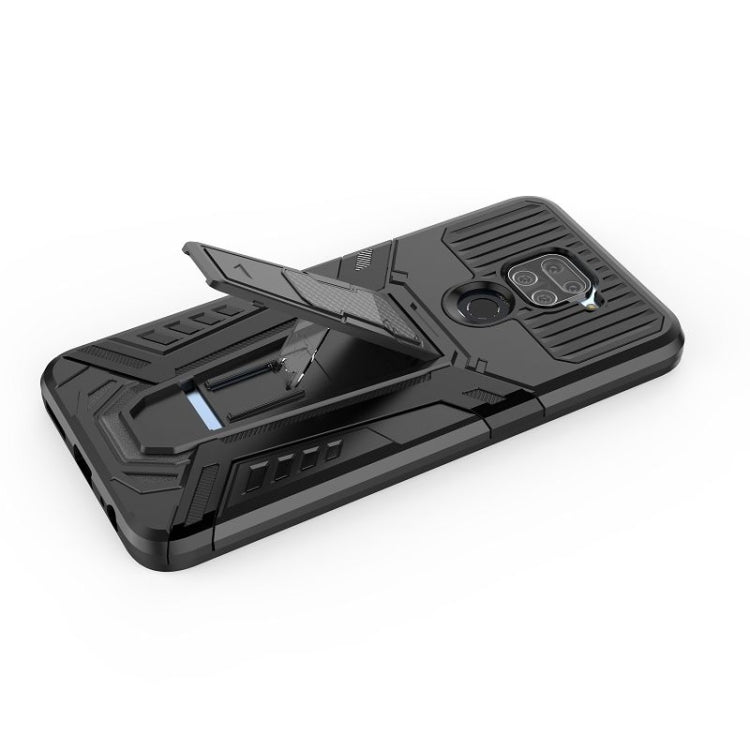 For Xiaomi Redmi Note 9 War Chariot Series Armor All-inclusive Shockproof PC + TPU Protective Case with Invisible Holder(Red) - Xiaomi Cases by buy2fix | Online Shopping UK | buy2fix