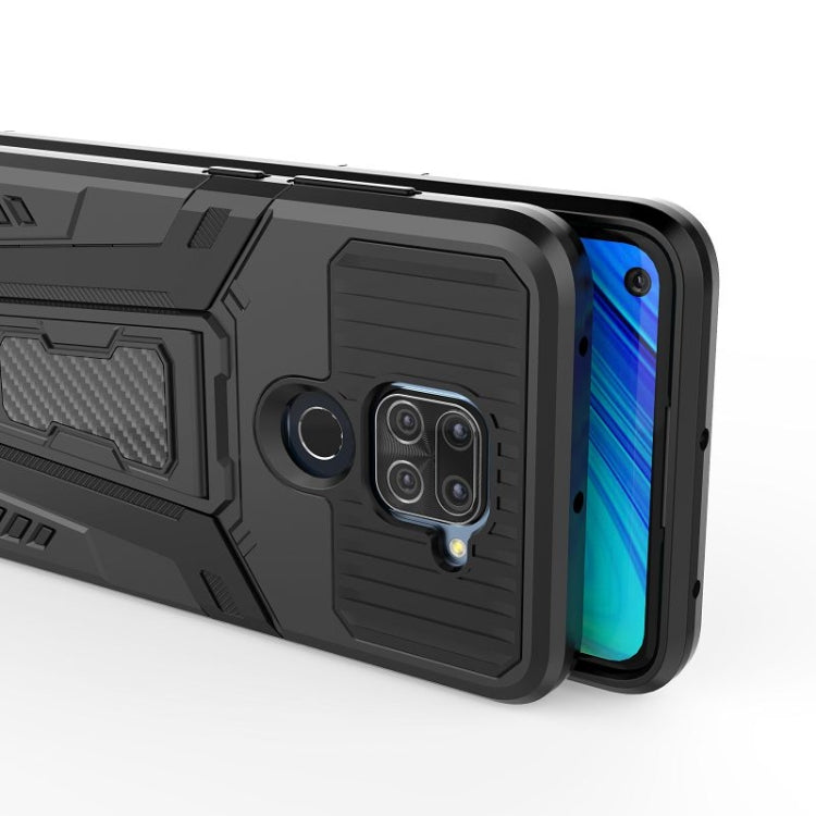 For Xiaomi Redmi Note 9 War Chariot Series Armor All-inclusive Shockproof PC + TPU Protective Case with Invisible Holder(Red) - Xiaomi Cases by buy2fix | Online Shopping UK | buy2fix