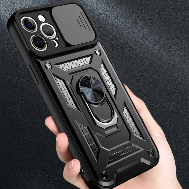 For iPhone 11 Pro Sliding Camera Cover Design TPU+PC Protective Case(Black) - iPhone 11 Pro Cases by buy2fix | Online Shopping UK | buy2fix