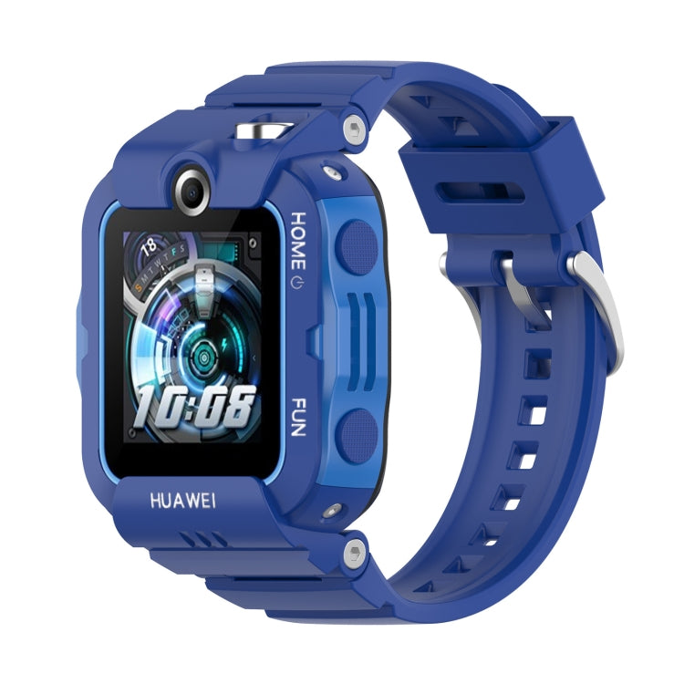 For Huawei Kids Watch 4X Silicone Watch Band with Dismantling Tools, One Size(Blue) - Watch Bands by buy2fix | Online Shopping UK | buy2fix