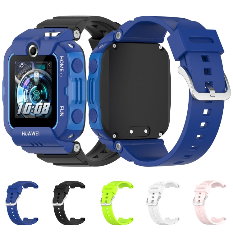 For Huawei Kids Watch 4X Silicone Watch Band with Dismantling Tools, One Size(Blue) - Watch Bands by buy2fix | Online Shopping UK | buy2fix