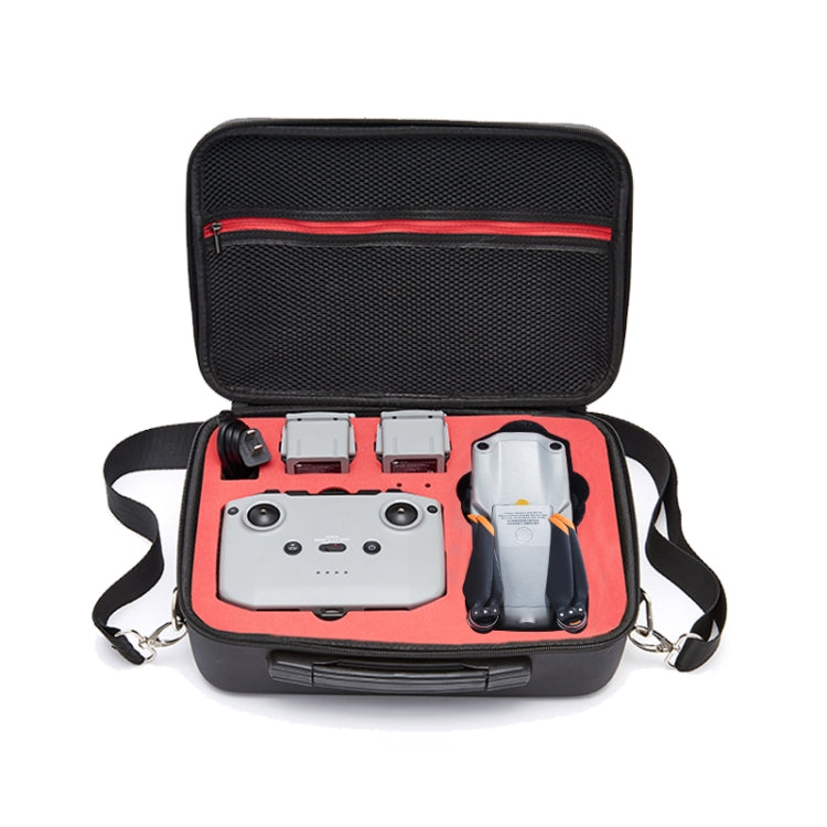 Portable Single Shoulder Storage Travel Carrying PU Cover Case Box for DJI Air 2S(Black + Red Liner) - Carry Cases & Bags by buy2fix | Online Shopping UK | buy2fix