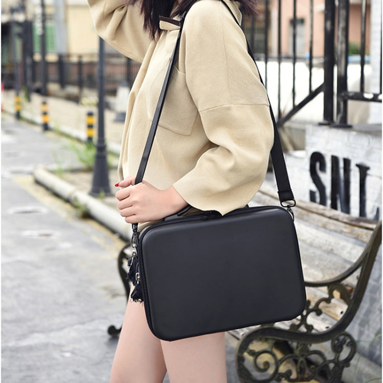 Portable Single Shoulder Storage Travel Carrying PU Cover Case Box for DJI Air 2S(Black + Black Liner) by buy2fix