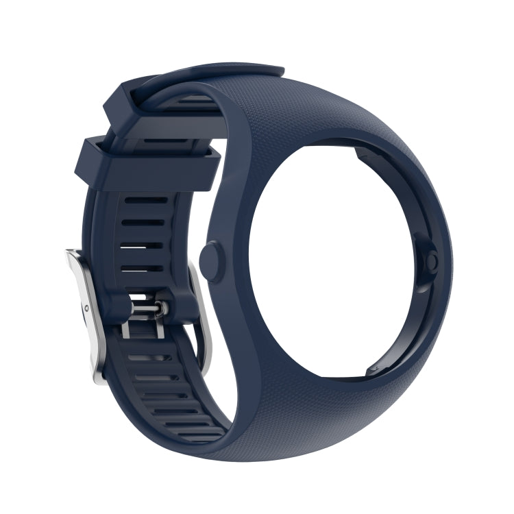 For POLAR M200 Texture Silicone Watch Band, One Size(Blue) - by buy2fix | Online Shopping UK | buy2fix