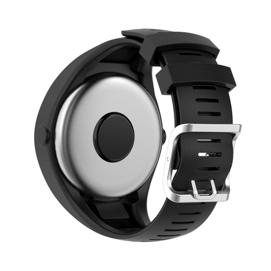 For POLAR M200 Texture Silicone Watch Band, One Size(Black) - by buy2fix | Online Shopping UK | buy2fix