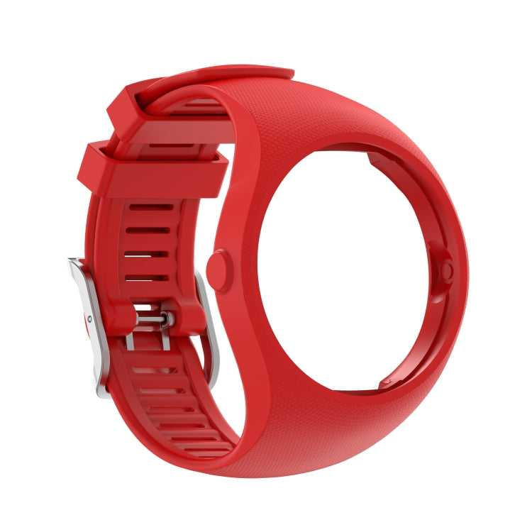 For POLAR M200 Texture Silicone Watch Band, One Size(Red) - by buy2fix | Online Shopping UK | buy2fix